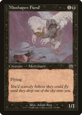 Misshapen Fiend card from Mercadian Masques