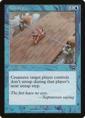 Misstep card from Mercadian Masques