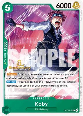 Koby card from Carrying On His Will: 3rd Anniversary Tournament Cards