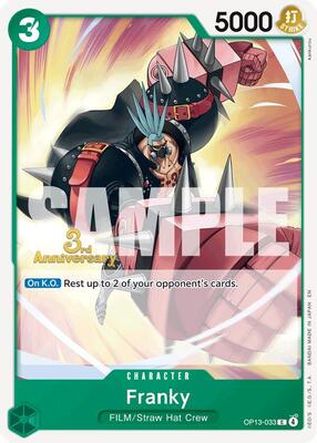 Franky card from Carrying On His Will: 3rd Anniversary Tournament Cards