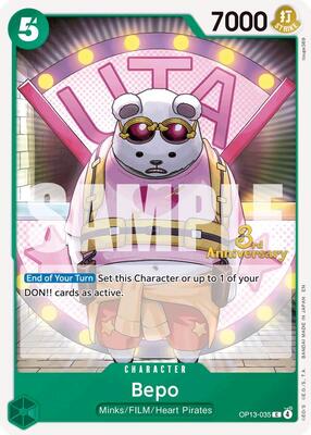 Bepo card from Carrying On His Will: 3rd Anniversary Tournament Cards