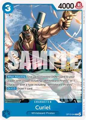 Curiel card from Carrying On His Will: 3rd Anniversary Tournament Cards