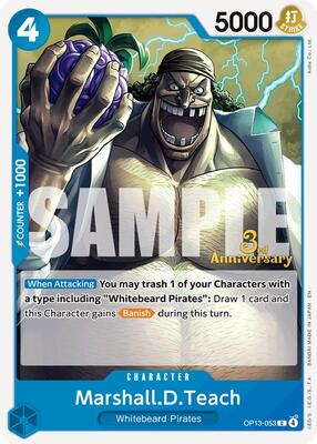 Marshall.D.Teach card from Carrying On His Will: 3rd Anniversary Tournament Cards