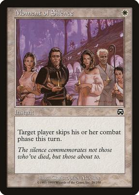 Moment of Silence card from Mercadian Masques