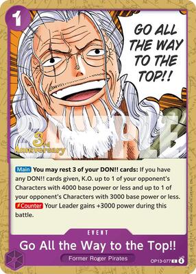 Go All the Way to the Top!! card from Carrying On His Will: 3rd Anniversary Tournament Cards
