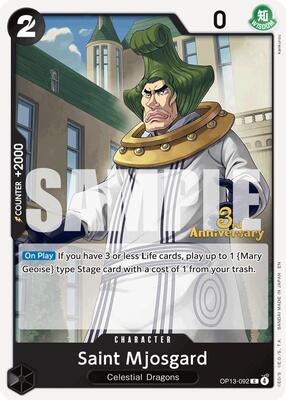 Saint Mjosgard card from Carrying On His Will: 3rd Anniversary Tournament Cards