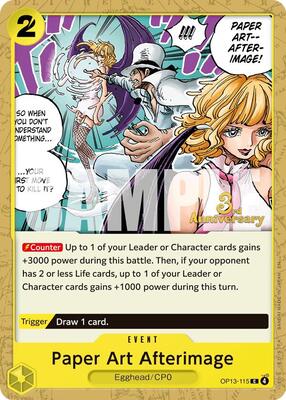 Paper Art Afterimage card from Carrying On His Will: 3rd Anniversary Tournament Cards