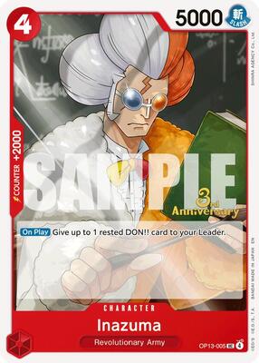 Inazuma card from Carrying On His Will: 3rd Anniversary Tournament Cards