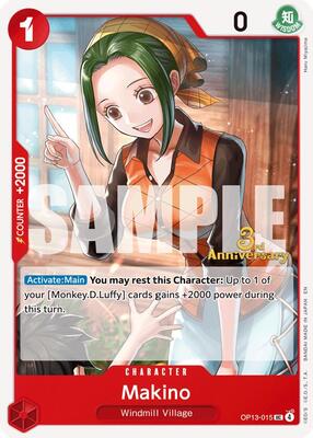 Makino card from Carrying On His Will: 3rd Anniversary Tournament Cards
