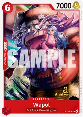 Wapol card from Carrying On His Will: 3rd Anniversary Tournament Cards
