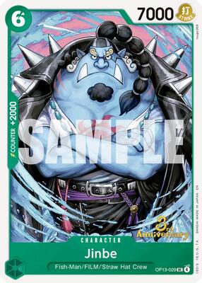 Jinbe card from Carrying On His Will: 3rd Anniversary Tournament Cards