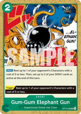 Gum-Gum Elephant Gun card from Carrying On His Will: 3rd Anniversary Tournament Cards