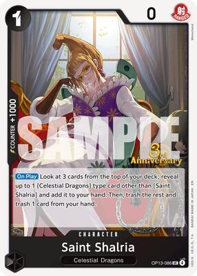 Saint Shalria card from Carrying On His Will: 3rd Anniversary Tournament Cards