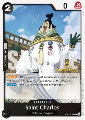 Saint Charlos card from Carrying On His Will: 3rd Anniversary Tournament Cards