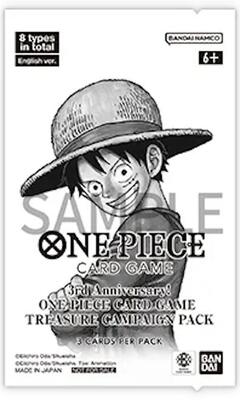 3rd Anniversary One Piece Card Game Treasure Campaign Pack card from One Piece Promotion Cards