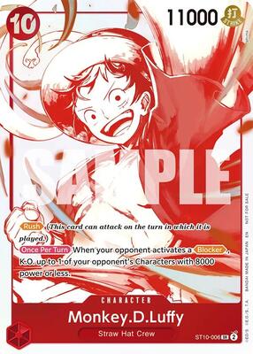 Monkey.D.Luffy - ST10-006 (3rd Anniversary Treasure Campaign Pack) card from One Piece Promotion Cards
