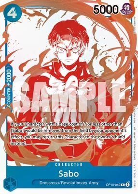 Sabo - OP10-049 (3rd Anniversary Treasure Campaign Pack) card from One Piece Promotion Cards