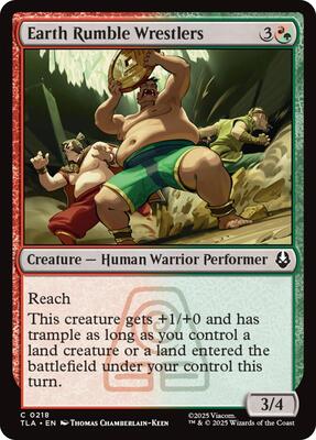 Earth Rumble Wrestlers card from Avatar: The Last Airbender