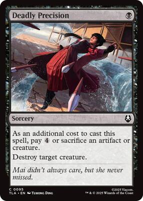 Deadly Precision card from Avatar: The Last Airbender