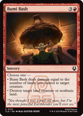 Bumi Bash card from Avatar: The Last Airbender