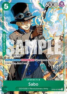 Sabo - OP09-027 (3rd Anniversary Tournament 3 Brothers Pack) card from Carrying On His Will: 3rd Anniversary Tournament Cards