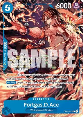 Portgas.D.Ace - OP07-053 (3rd Anniversary Tournament 3 Brothers Pack) card from Carrying On His Will: 3rd Anniversary Tournament Cards