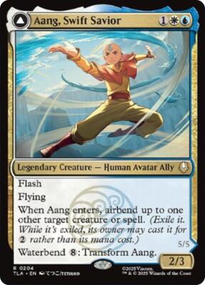 Aang, Swift Savior card from Avatar: The Last Airbender