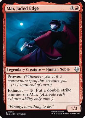 Mai, Jaded Edge card from Avatar: The Last Airbender