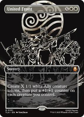 United Front (Borderless) card from Avatar: The Last Airbender