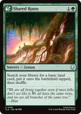 Shared Roots card from Avatar: The Last Airbender