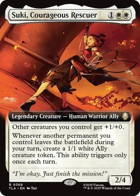 Suki, Courageous Rescuer (Extended Art) card from Avatar: The Last Airbender