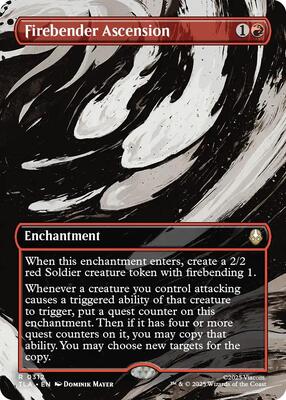 Firebender Ascension (Borderless) card from Avatar: The Last Airbender