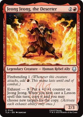Jeong Jeong, the Deserter card from Avatar: The Last Airbender