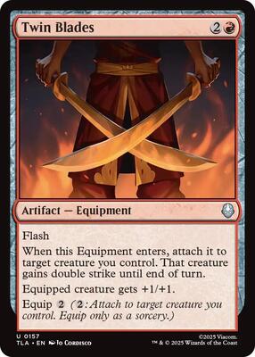 Twin Blades card from Avatar: The Last Airbender