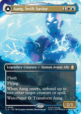 Aang, Swift Savior (0298) (Borderless) card from Avatar: The Last Airbender