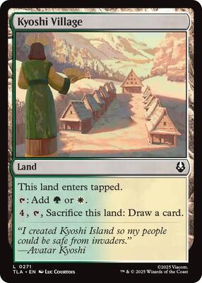 Kyoshi Village card from Avatar: The Last Airbender