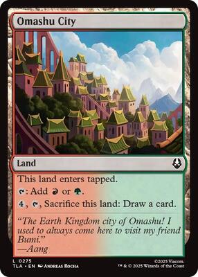 Omashu City card from Avatar: The Last Airbender