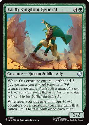 Earth Kingdom General card from Avatar: The Last Airbender