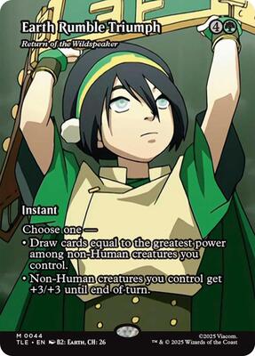 Earth Rumble Triumph - Return of the Wildspeaker (Borderless) card from Avatar: The Last Airbender: Eternal-Legal