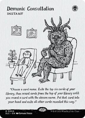 Demonic Consultation card from Secret Lair Countdown Kit
