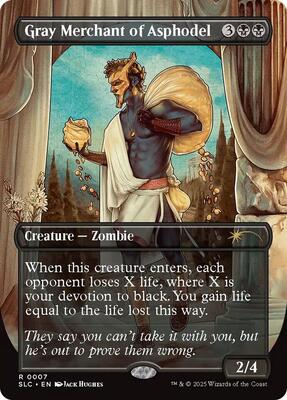 Gray Merchant of Asphodel card from Secret Lair Countdown Kit