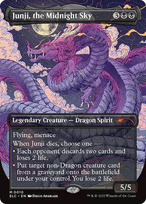 Junji, the Midnight Sky card from Secret Lair Countdown Kit