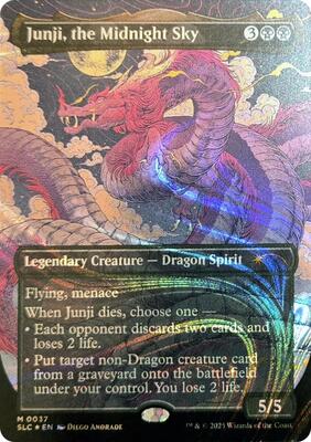 Junji, the Midnight Sky (Halo Foil) card from Secret Lair Countdown Kit