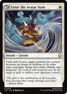 Enter the Avatar State card from Avatar: The Last Airbender