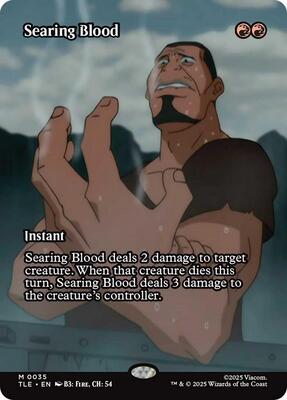 Searing Blood (Borderless) card from Avatar: The Last Airbender: Eternal-Legal