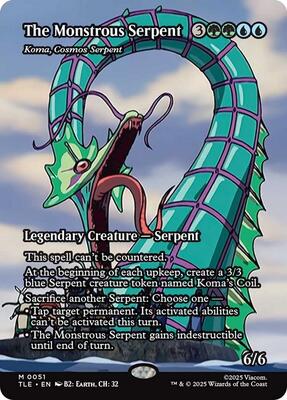 The Monstrous Serpent - Koma, Cosmos Serpent (Borderless) card from Avatar: The Last Airbender: Eternal-Legal