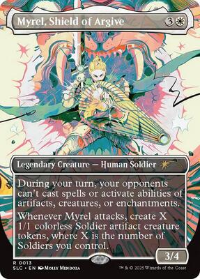 Myrel, Shield of Argive card from Secret Lair Countdown Kit