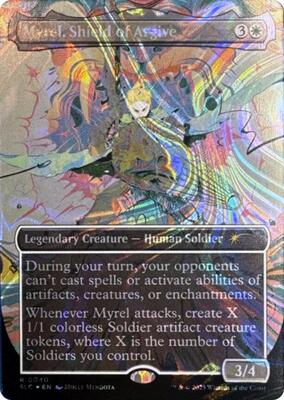 Myrel, Shield of Argive (Halo Foil) card from Secret Lair Countdown Kit