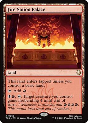 Fire Nation Palace card from Avatar: The Last Airbender