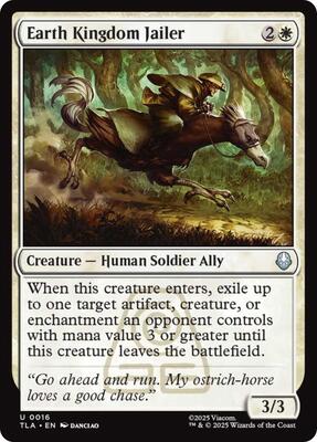 Earth Kingdom Jailer card from Avatar: The Last Airbender